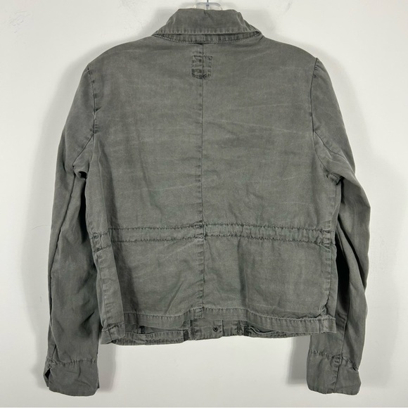 ❤️ GAP Women's Gray Jacket cropped M - Picture 4 of 11